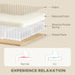3 Seater Sofa, 83.5" Modern Upholstered Couch with Pocket Spring and 2 Scatter Cushions for Living Room, Cream White