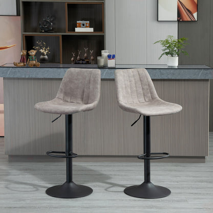 Adjustable Swivel Bar Stools Set of 2