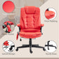 Heated Massage Office Chair, Ergonomic High Back Swivel Executive Chair with Vibration, Faux Leather