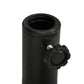 40lbs. Concrete Umbrella Base with Rattan Effect, Heavy Duty Parasol Stand for Outdoor Patio Umbrella, Black