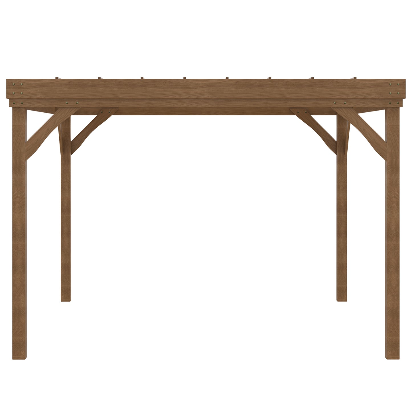 10' x 12' Wood Pergola, Outdoor Gazebo Grape Trellis for Climbing Plant Support, Garden, Patio, Backyard, Deck, Brown