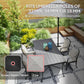 17.7" x 17.7" x 11.8" Black Heavy Duty Umbrella Base