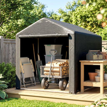 Galvanized Steel Bike Storage Shed