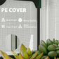 Mini Greenhouse with Screen Roof, Portable Small Greenhouse with Roll-Up Zipper Door