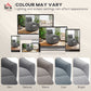 Power Recliner Chair, Chenille Upholstered Recliner Chair with USB Ports, Footrest, Dark Grey