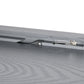 31.5"-63" Extendable Outdoor Dining Table for 4-6 with Aluminium Frame, Steel Tabletop Dark Grey
