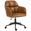 Faux Leather Swivel Office Chair with Adjustable Height