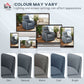 Power Recliner Chair, Dyed Fabric (Like Leathaire) Upholstered Recliner Chair with USB Ports, Footrest, Charcoal Grey