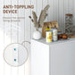 Kitchen Sideboard Storage Cabinet, Modern Coffee Bar with Push-Open Design and 2 Drawers for Living Room, White
