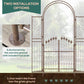 7ft Garden Arch Trellis, Metal Arch, Outdoor Garden Arbor for Climbing Plants, Wedding Decoration