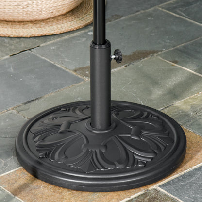 29 lb Black Cement Round Umbrella Base, Heavy Duty