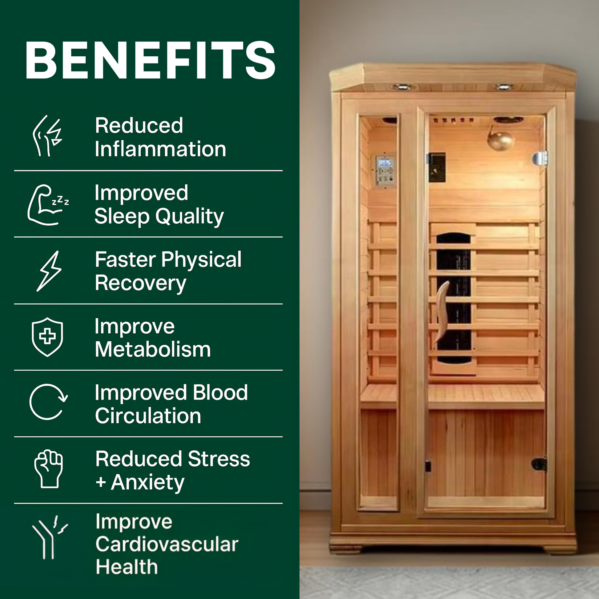 Vitality Vault Haven Heat Infrared Sauna