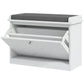 Shoe Storage with Seat, Upholstered Hallway Bench, Shoe Bench with Flip Drawer, Adjustable Shelf for 4-6 Pairs of Shoes
