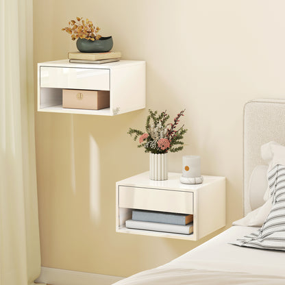 Floating Wall-Mounted Nightstands Set of 2