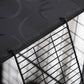 39 Pcs Small Animal Cage Bunny Hutch Portable Metal Wire with Ramps for Kitten Chinchilla, Black