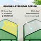 Mini Greenhouse with Screen Roof, Portable Small Greenhouse with Roll-Up Zipper Door