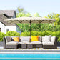 White Double-Sided Umbrella with Adjustable Height & 12 Ribs