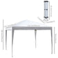 10 x 10ft Folding Pop Up Tent Outdoor Gazebo Canopy with Carrying Bag, White