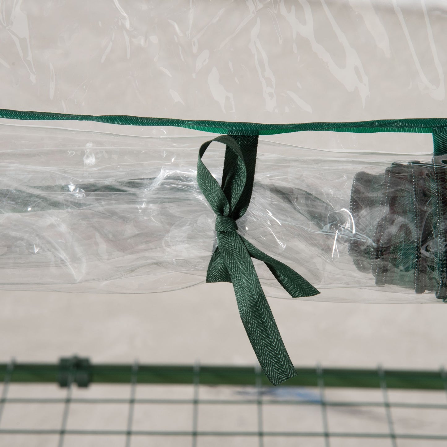 3 Tier Mini Greenhouse, Portable Outdoor Flower Stand with Shelf Clips, Indoor Greenhouse with Plastic Cover and Steel Frame, Transparent, 27" x 19" x 49"