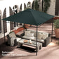 10' x 10' Square Gazebo Canopy Replacement UV Protected Top Cover Sun Shade Grey