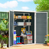 4.4' x 2.3' Plastic Garden Shed with Foldable Shelves