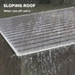 5'x7' Lean to Galvanized Metal Shed with Foundation, Garden Tool Storage House w/ Sliding Door and 2 Vents, Light Grey