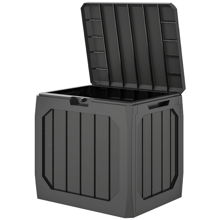 32 Gallon Resin Deck Box with Handles and UV Resistance