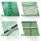 15' x 6.6' x 6.6' Walk-in Tunnel Greenhouse Garden Plant Seed Growing Warm House Outdoor Hot House w/ Roll Up Door, Windows, PE Cover Green