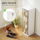 4 Drawer Filing Cabinet, Farmhouse File Cabinet with Lock, Adjustable Hanging Rails for A4 Letter Size Files, White