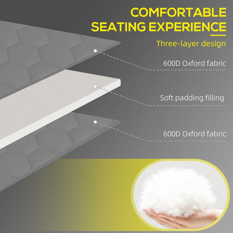Folding Chaise Lounge with Reclining Back, 25.6" x 74"