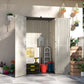 368 Gallon Outdoor Storage Cabinet with Openable Top and Lockable Doors for Lawnmower, Trash Can, Patio Accessories