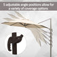 10ft Cantilever Patio Umbrella with 360° Rotation, Crank & Cross Base for Garden Deck Pool Backyard, Cream