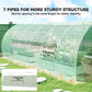 20x10x6.6ft Heavy Duty Outdoor Walk-in Tunnel Greenhouse Portable Garden Planting Warm House with PE Cover Green