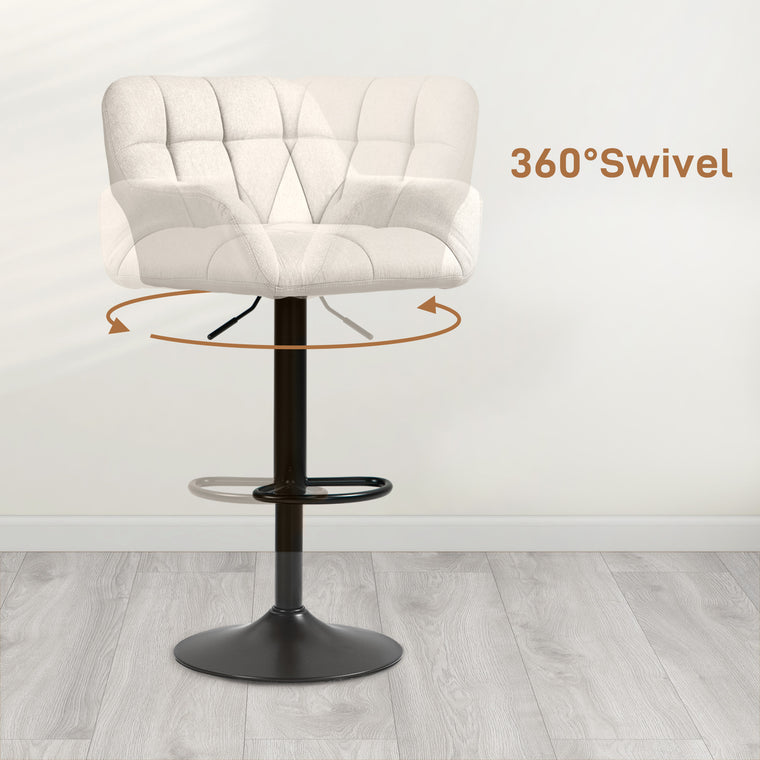Swivel Adjustable Bar Stools Set of 2