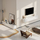 Floating TV Stand for TVs up to 75 Inch, 70.9" TV Cabinet, Entertainment Center with 2 Flip Doors, High Gloss White
