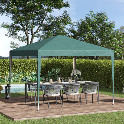 10' x 10' Dark Green Folding Pop Up Tent with Carrying Bag