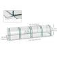 13' x 3' x 2.5' Portable Mini Tunnel Greenhouse with 4 Zipped Doors, Easy Assembly, Clear