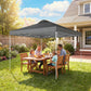 Pop Up Canopy Waterproof Canopy Tent with Carrying Bag for Parties Garden BBQs 9.8' x 9.8', Dark Grey