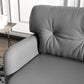 58" 2 Seat Sofa, Modern Love Seats Furniture, Upholstered 2 Seater Couch, Solid Wood Frame, Grey