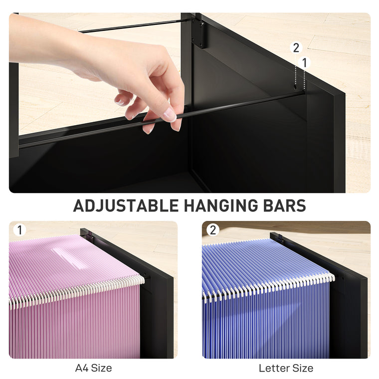 4-Drawer Filing Cabinet with Lock