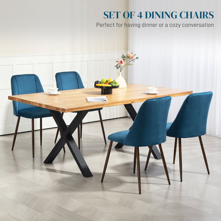 Velvet Dining Chairs Set of 4