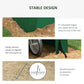 8' x 6' Carport with Sidewalls and Roll-up Door, Outdoor Storage Shelter for Motorcycle and Car, Green