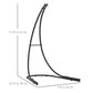 Hammock Chair Stand, Heavy Duty Steel Hanging Chair Stand for Swing Chair, Egg Chair Stand with Extra Large Base, Black