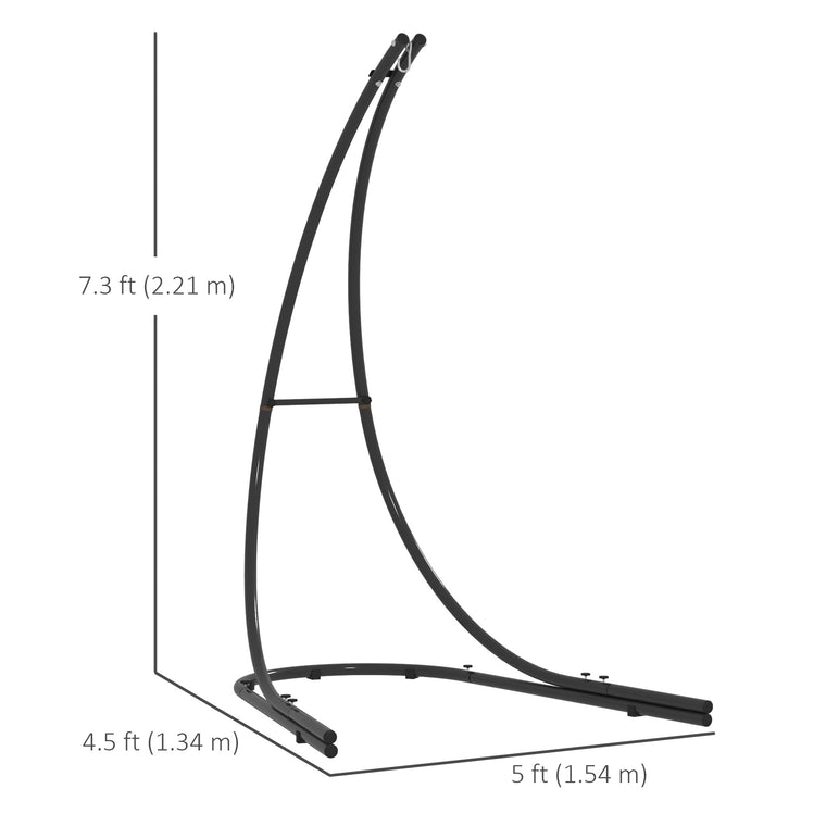 Heavy Duty Steel Hammock Stand with Extra Large Base