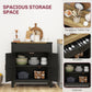 Sideboard Buffet Cabinet, Farmhouse Kitchen Storage Cabinet w/ Drawer and Shelf for Living Room, Entryway