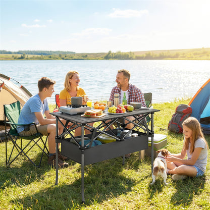 3ft Folding Camping Table with Mesh Storage Net