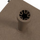 Square Parasol Base, Portable Umbrella Stand with Wheels, Water or Sand Filled, for Φ0.75" to Φ1.5" Poles, Brown