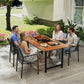 Stackable Patio Chairs Set of 4, Outdoor Dining Chairs with 20" Deep Seat, All Weather Breathable Mesh, Armrests, Grey