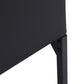 Modern Dining Chairs Set of 4, Upholstered Faux Leather Kitchen Chairs with Rhombic Tufting and Metal Legs for Living Room, Black