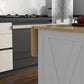 Rolling Kitchen Island with Drop Leaf Wood Breakfast Bar, Farmhouse Kitchen Cart with 2 Drawers, Adjustable Shelves for Dining Room, White
